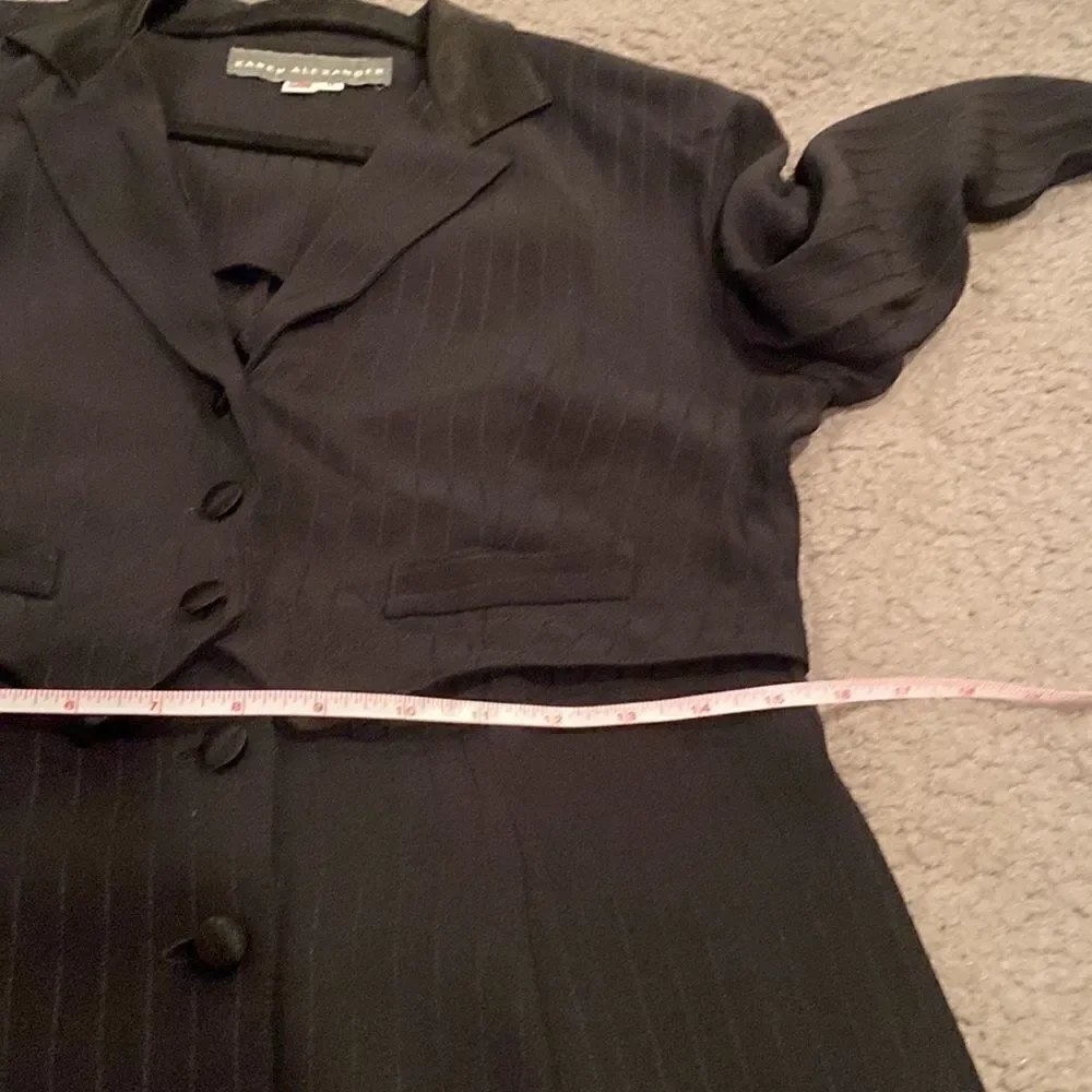 Karen Alexander Vintage Tuxedo Dress Size 8 Made in The USA  Stripe
